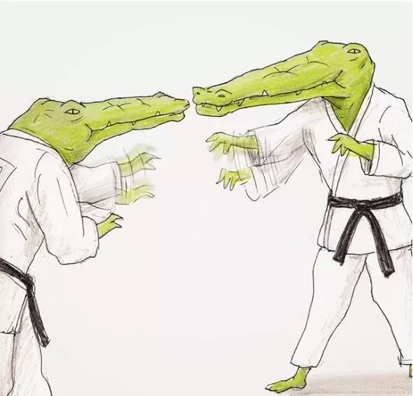 24張「各種崩壞」的惡搞插畫 鱷魚慘變搞笑藝人被玩壞掉
