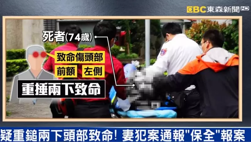 不捨長期受病痛所苦, 無力再照顧他!7旬妻竟持鐵鎚重擊, 鎚死丈夫!
