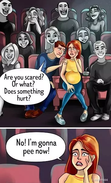 這14個插畫顯示出孕婦的生活真的不易啊!