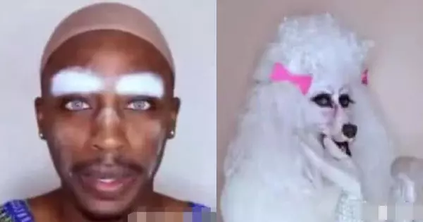 嚇死!外國男子愛狗成痴,竟把自己化成「這個」品種!讓網友看了不禁搖搖頭!