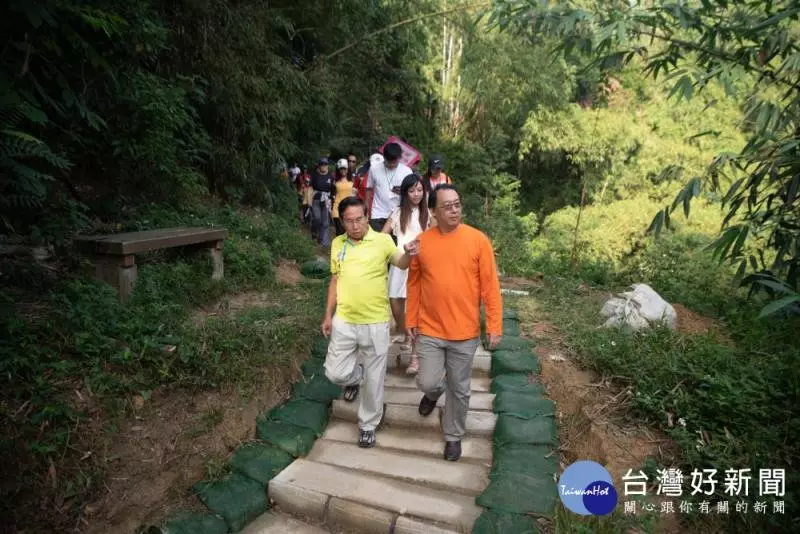 登山健走樂活趣 嘉市蘭潭後山步道完工啟用