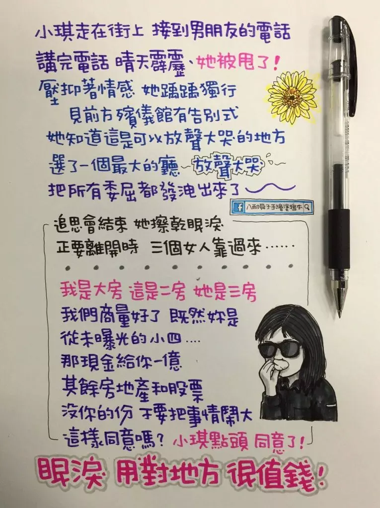 Line 社 群 網 路 瘋 傳「手 繪 笑 話」!看完真的笑到肚子痛!