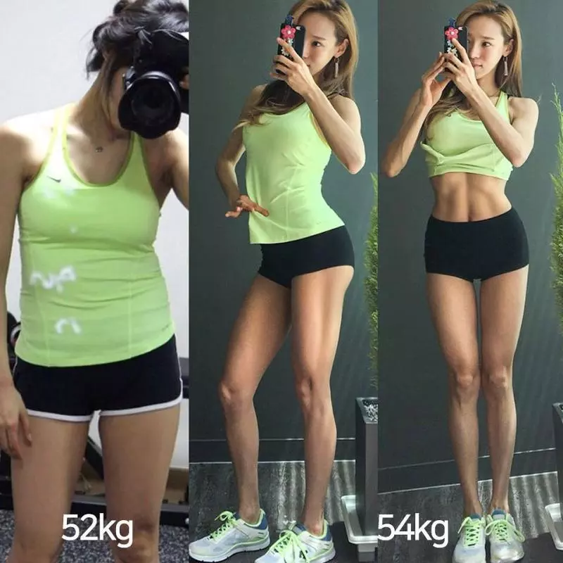 史上最激勵人心!韓國俏媽咪體重上升7KG「油肚象腿→腹肌筷子腿」女孩全都羨慕到炸!