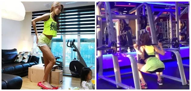 史上最激勵人心!韓國俏媽咪體重上升7KG「油肚象腿→腹肌筷子腿」女孩全都羨慕到炸!