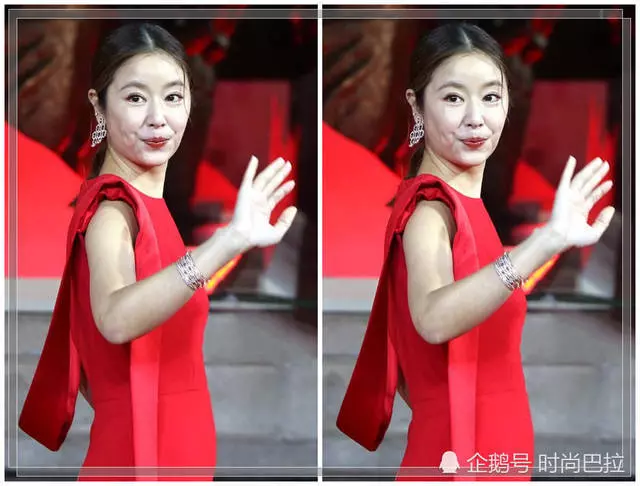 林心如電影節走紅毯被偷拍,近距離未修照暴露第一美女真實顏值!