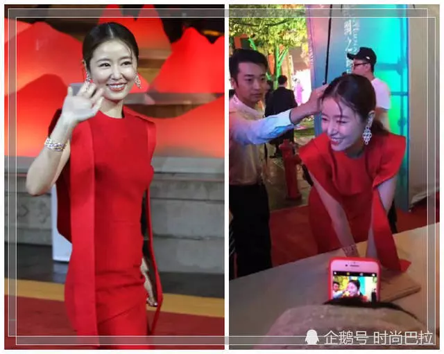 林心如電影節走紅毯被偷拍,近距離未修照暴露第一美女真實顏值!