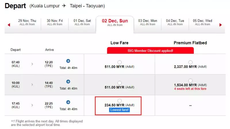 AirAsia飛往台北和中國買一送一促銷!