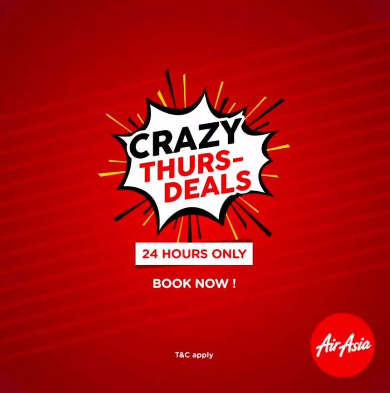AirAsia飛往台北和中國買一送一促銷!