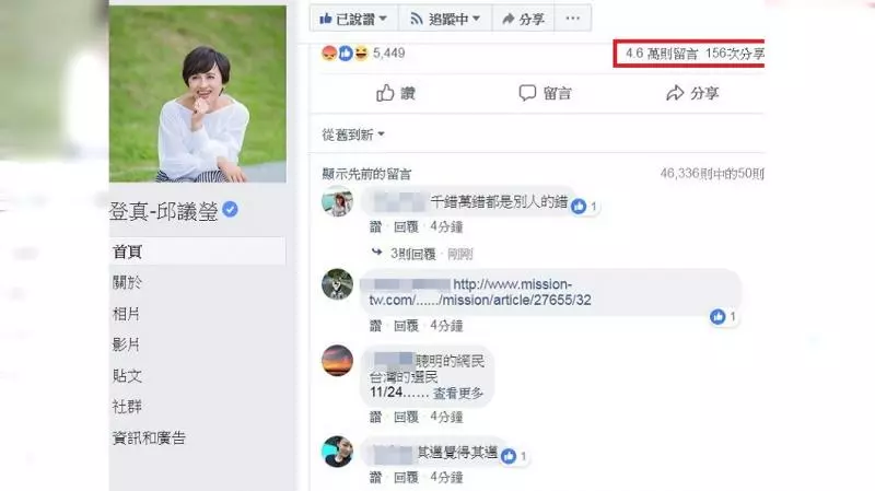 朝聖議瑩!一夜4.6萬留言狂洗臉 比粉絲還多
