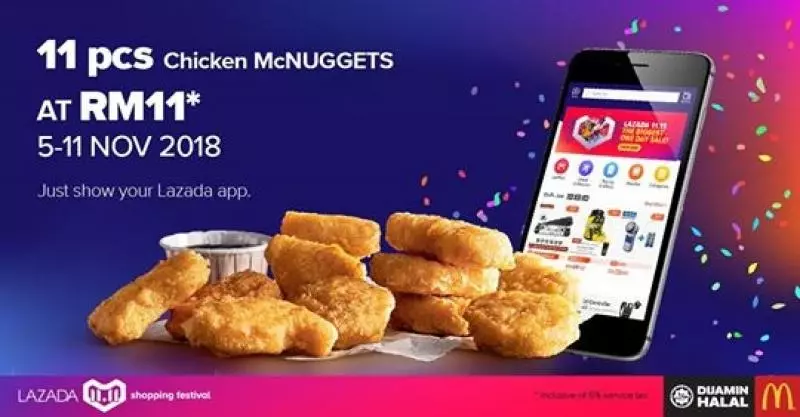 McD 和 KFC 11月促銷!一片Nuggets只需RM1!一定要去吃啊!