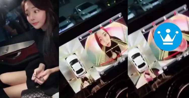 幫我擦一下倒車鏡頭!女友下車「張嘴對鏡頭狂哈氣」表情全崩壞…網友全笑崩:學起來了