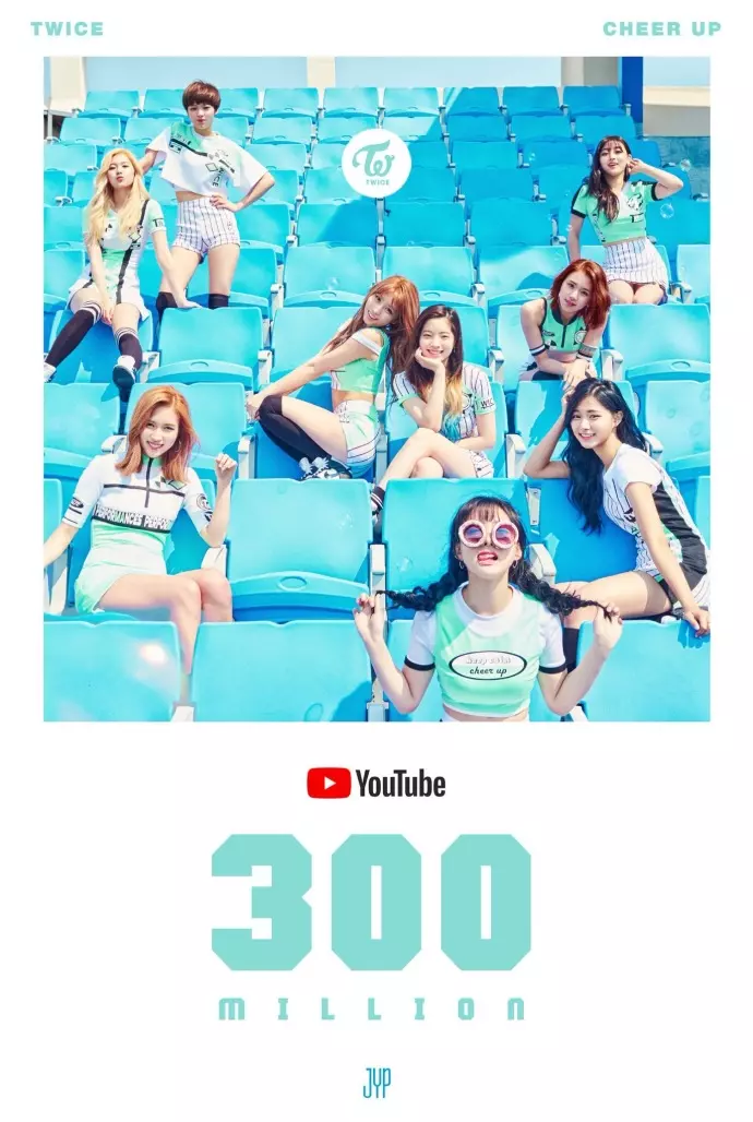 [TWICE][新聞]181104 《CHEER UP》MV點擊量突破3億！第三首破3億MV達成