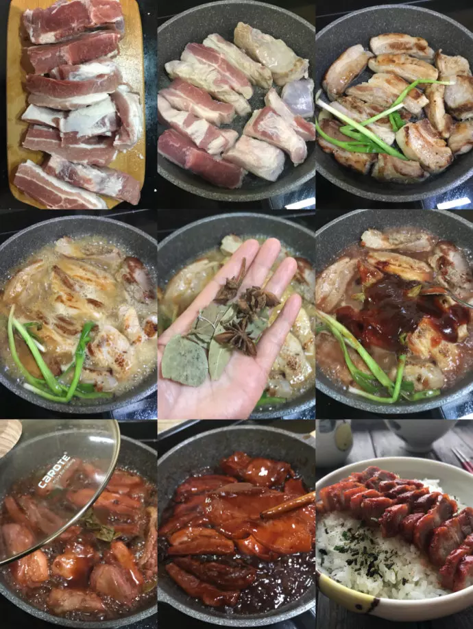 平底鍋叉燒肉,簡單容易