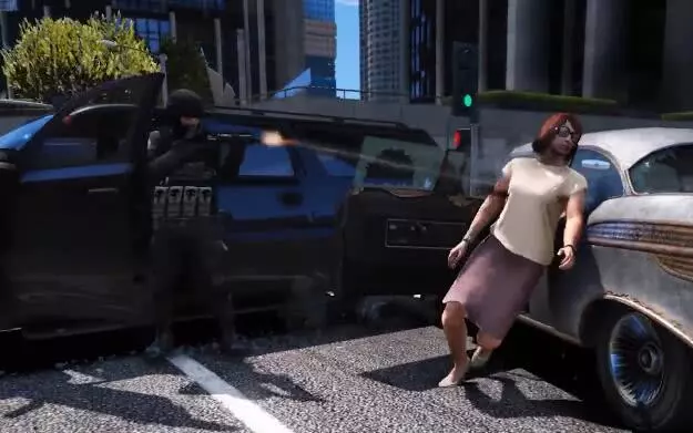 《GTA5》特警執法後,開車去了哪裡?看完後整個人都不好了!