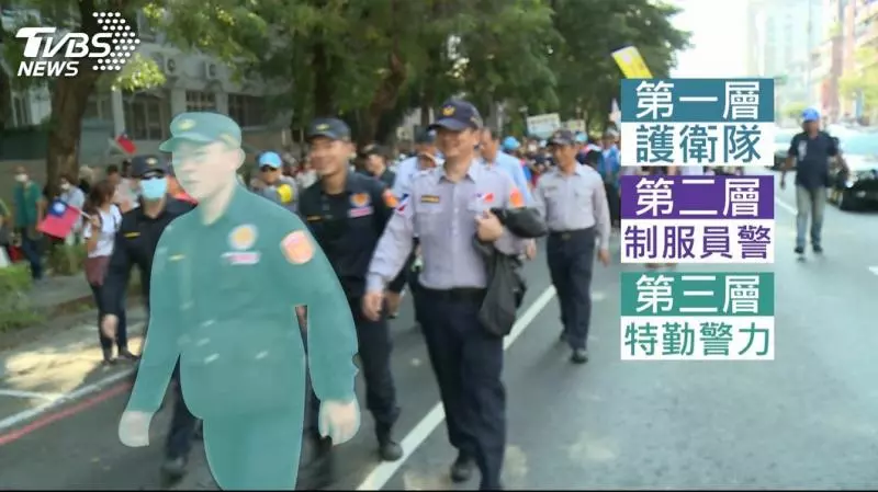 反空污大遊行成韓粉會 三層維安難擋粉絲跟隨