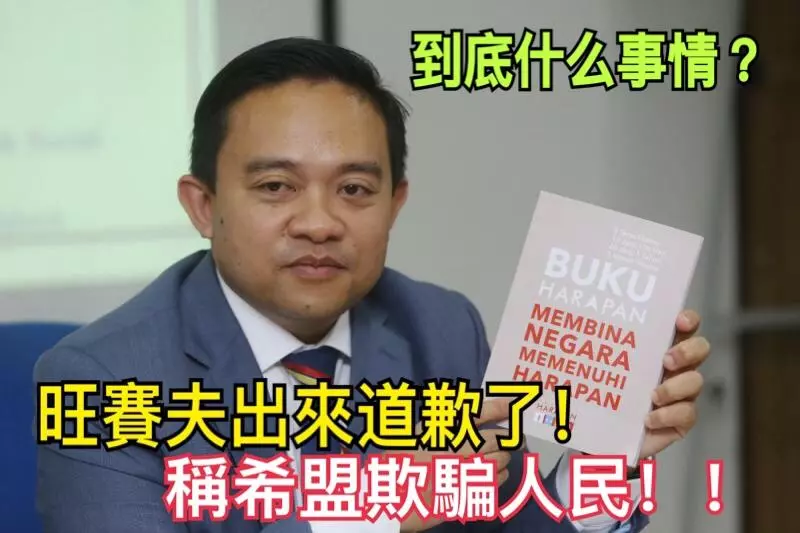旺賽夫出來道歉了?!稱希盟欺騙人民!!