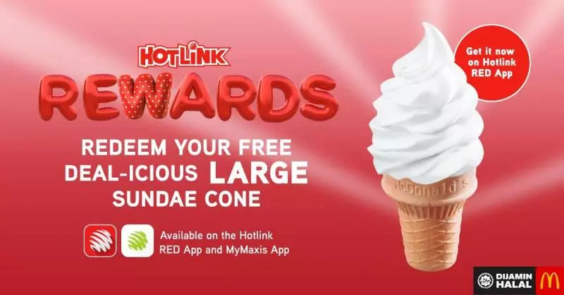 大馬 McDonald’s 免費送出「大型」Sundae Cone!無需任何消費!