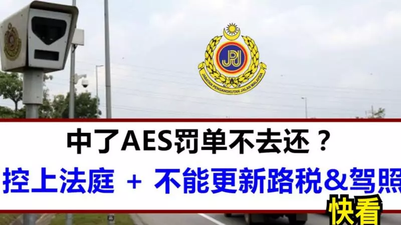 60天內不繳納AES罰單將被控上庭