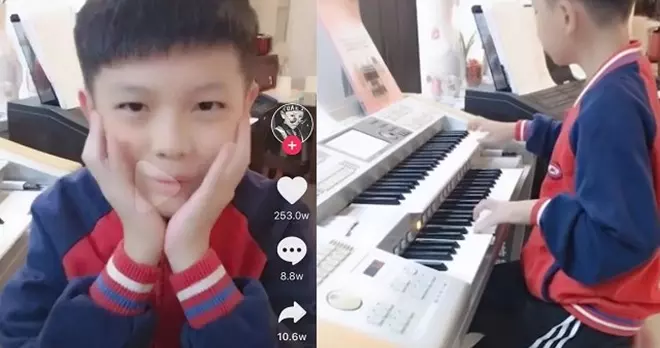 男童電子琴彈完《射鵰英雄傳》 瞬間多了一群丈母娘