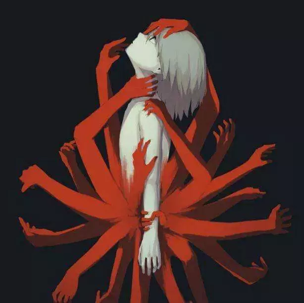 19張「我們每天都在承受著一樣痛苦」的超寫實插畫,「微笑只是面具」中肯的讓人鼻酸QQ