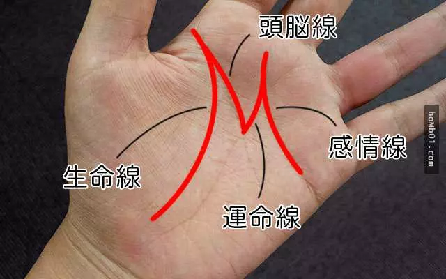 如果你的手掌有「M字型」掌紋的話,那你一定要注意 !很重要 !