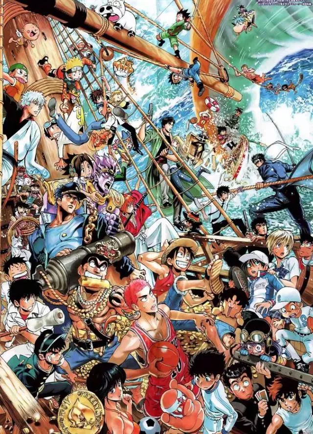 尾田筆下的火影,岸本筆下的龍珠,漫畫家互畫作品致敬