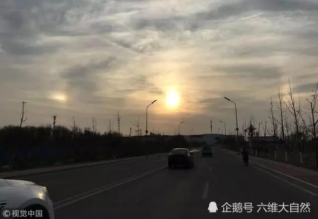 神奇天象奇觀,天空出現「三個太陽」,網友:聽過十個太陽齊出?