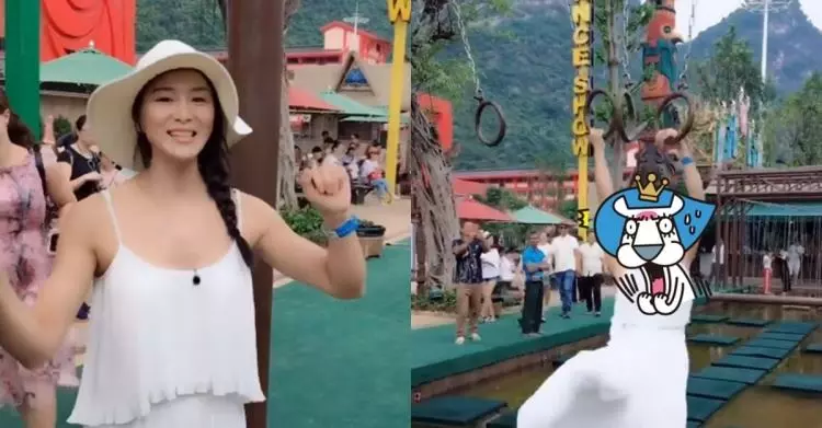 全白仙女挑戰極限體能王！底下髒水路人看好戲…結局竟跌破眼鏡：這太扯了(影)