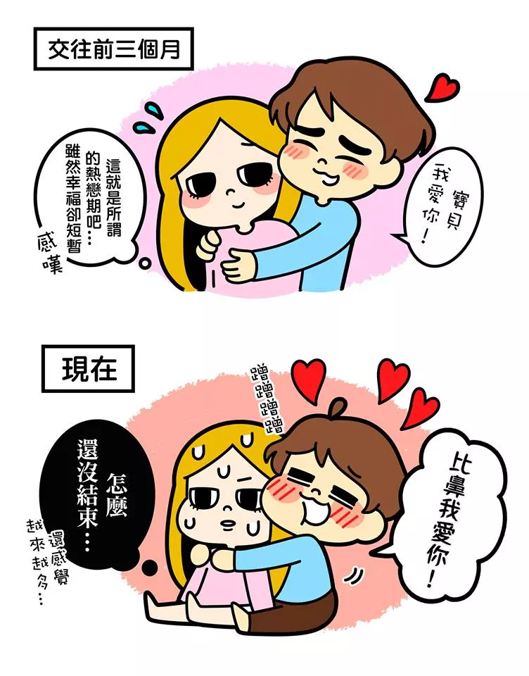 「剛交往 VS 交往後」男女人格大不同 時間過去男友玻璃心不斷升級啊~