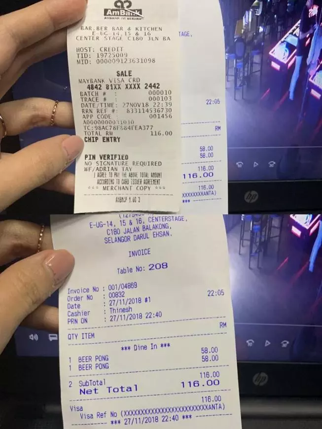 【到底誰對誰錯?】網友C180酒吧玩Beer Pong踩爛桌球,店家竟然要求賠償RM180!