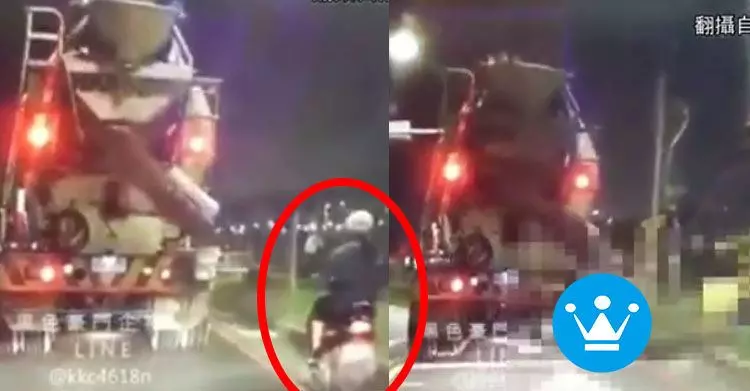 影片曝光慎入!護理師鑽水溝蓋抄大車「水泥預拌車爆頭」…網:這點絕不能忽視