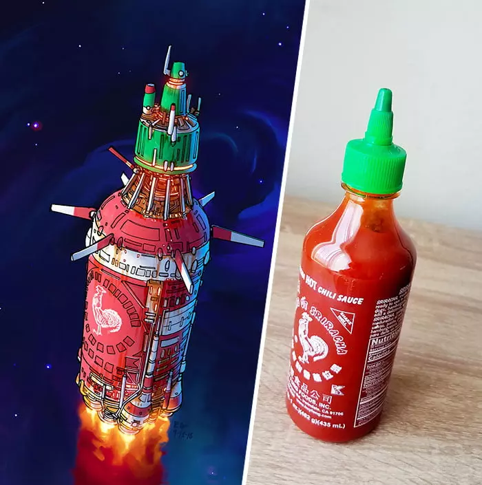 不起眼的生活物品通通變「宇宙飛船」 神人設計師的幻想作品帥斃了