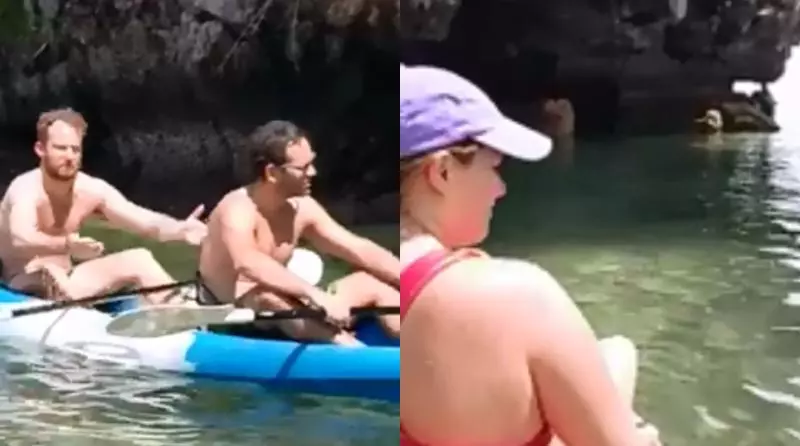 影/泰國岩洞見猿人毛怪吹笛 詭異片百萬網友張嘴看