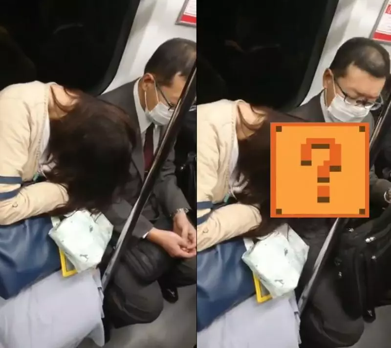 影/搭電車遇熟睡妹「頭靠肩膀」 大叔一招驚呆網友