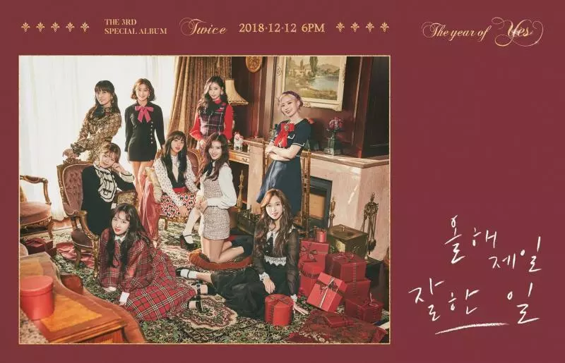 [TWICE][分享]181203 《The year of "Yes"》歌單&配置公開！主打曲由樸振英參與製作