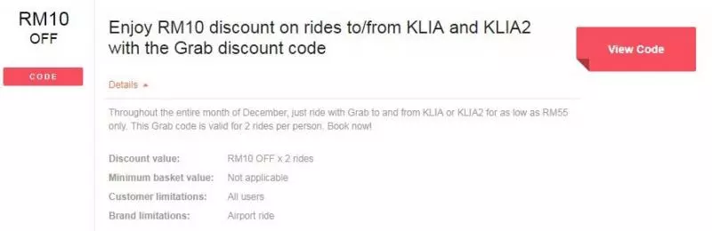 這個12月份不用駕車了!Grab Promo Code高達RM40!