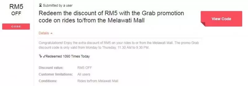 這個12月份不用駕車了!Grab Promo Code高達RM40!