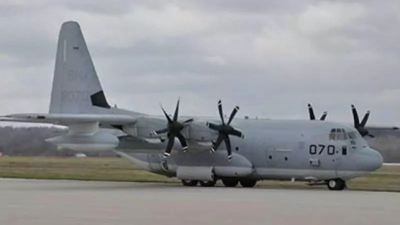 美軍駐日F/A-18戰機和KC-130J加油機空中相撞