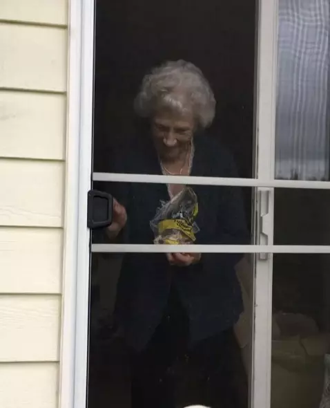 93歲奶奶走了老伴就一直獨居 隔壁大狗溫馨來認親:當我阿嬤豪不好