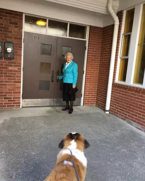 93歲奶奶走了老伴就一直獨居 隔壁大狗溫馨來認親:當我阿嬤豪不好