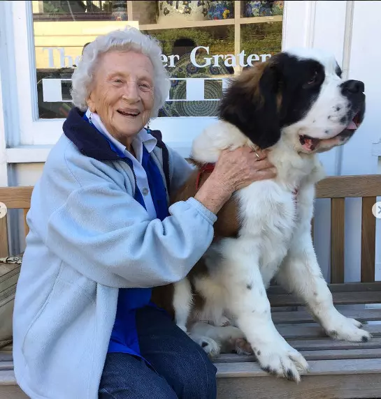 93歲奶奶走了老伴就一直獨居 隔壁大狗溫馨來認親:當我阿嬤豪不好