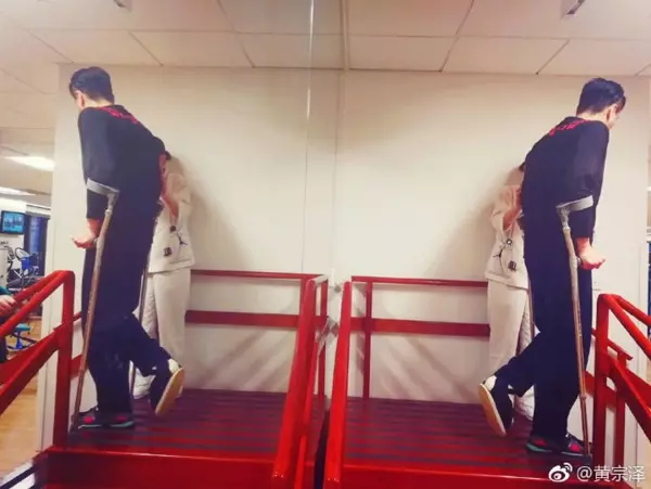拍劇腳掌骨折 黃宗澤急動手術
