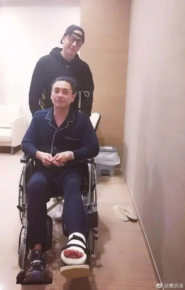 突發! 38歲人氣小生黃宗澤拍《飛虎2》意外受傷致左腳骨折
