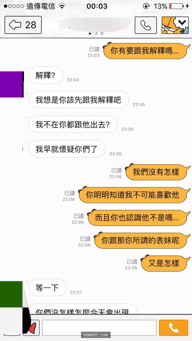 她抓到男友手機裡稱作是「表妹」的第三者,逼問之下竟然得出令人超級難堪的噁心事實