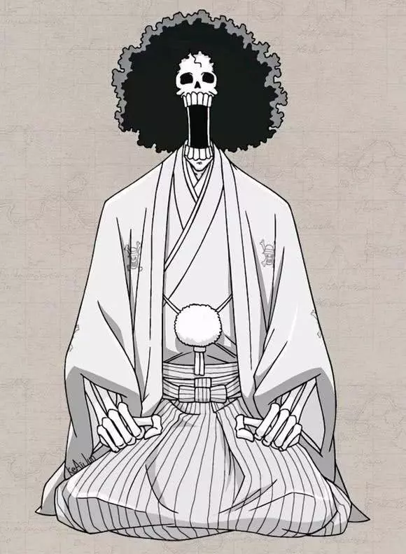 當《海賊王》草帽海賊團成員穿上和服,布魯克詭異,羅賓太美了