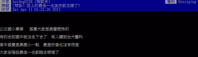 「班上前三名」真的是人生勝利組嗎?那「全班最後一名的」後來都怎麼了....引發網友熱議!