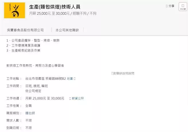 吳寶春稱今年起薪26K遭打臉 徵才網資訊被抓包秒改