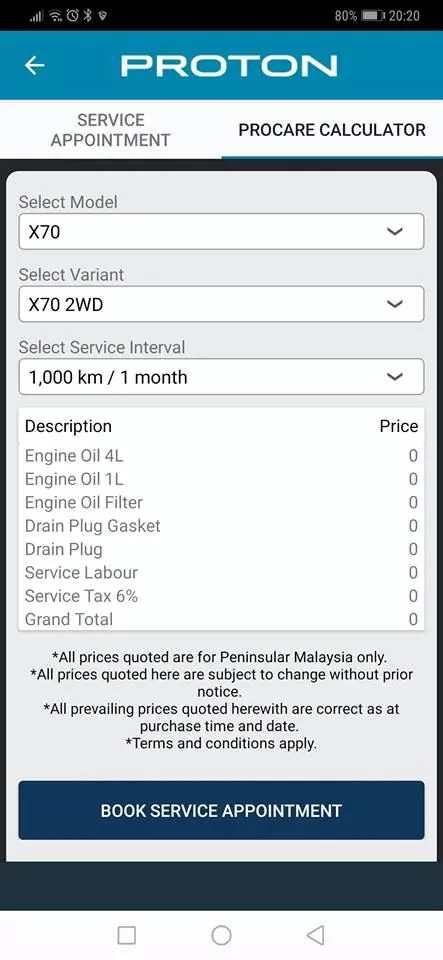 PROTON X70 七年的保養費價錢表曝光!要買的人最好先看!網友被嚇到!
