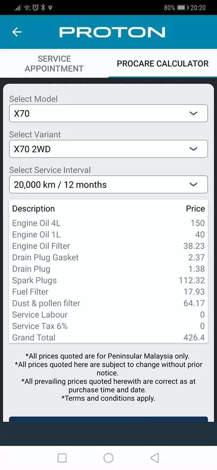 PROTON X70 七年的保養費價錢表曝光!要買的人最好先看!網友被嚇到!