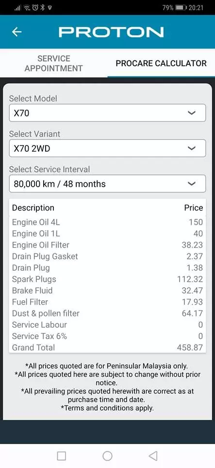 PROTON X70 七年的保養費價錢表曝光!要買的人最好先看!網友被嚇到!